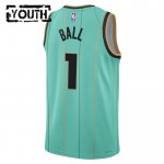 Maillot NBA Charlotte Hornets Lamelo Ball Jordan 2024-25 City Edition Teal Swingman - Enfant
